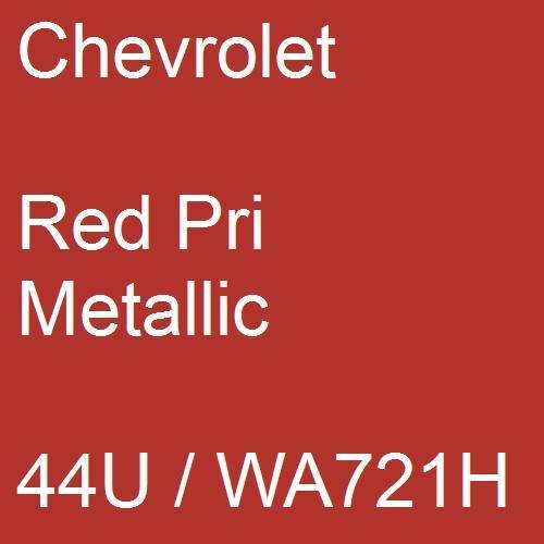 Chevrolet, Red Pri Metallic, 44U / WA721H.